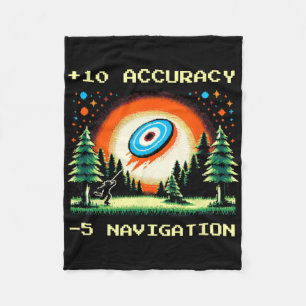 +10 Nauwkeurigheid –5 Navigatie Pixel Disc Golf Sp Fleece Deken