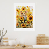 10 of 17 Zonnebloementuin Miceville Poster (Keuken)