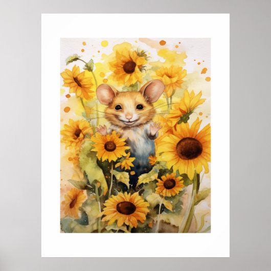 10 of 17 Zonnebloementuin Miceville Poster (Voorkant)