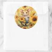 10 of 17 Zonnebloementuin Miceville Ronde Sticker (Tas)