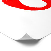 10% Off Sale teken, Rode Retail Store Signage, Gro Poster (Hoek)