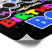 10 Ontgrendeld Verjaardag Jongen Videospel 10e Ver Poster (Hoek)