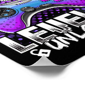 10 Ontgrendeld Videospel 10e Verjaardag Gamer Jong Poster (Hoek)