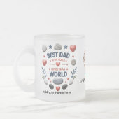 10 oz Frosted Glass gepersonaliseerde mok (Links)