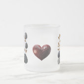 10 oz Frosted Glass Mok - Elegant cadeau voor vade (Center)