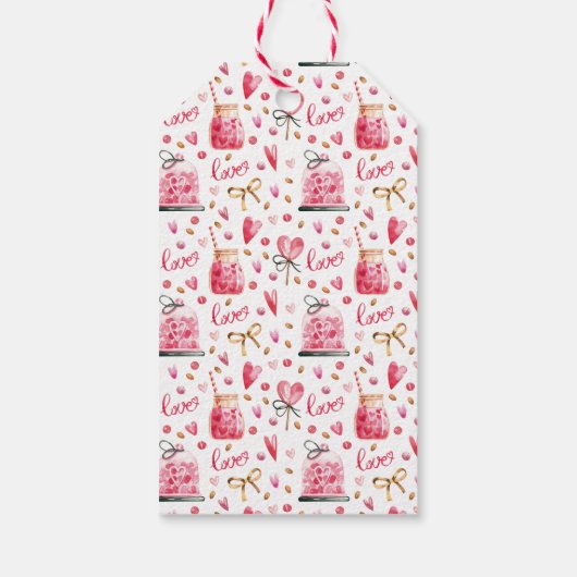 10 Paar Happy Valentine's Day Naam Gift Labels Cadeaulabel (Achterkant)