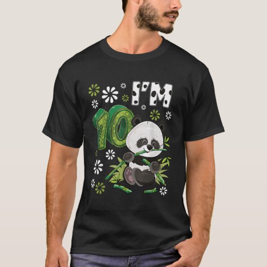 10 Panda 10e Py Dierenpanda T-shirt (Voorkant)