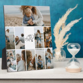 10 Personalized Best Aunt Photo Collage Fotoplaat (Zijkant)