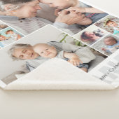 10-Photo Collage Grandma Gift Sherpa Deken (3/4)
