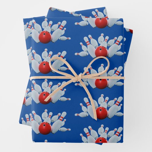 10-pins Bowling Strike Inpakpapier Vel (In situ)