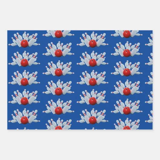 10-pins Bowling Strike Inpakpapier Vel (Voorkant)