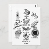 10 Plagen Briefkaart (Voorkant / Achterkant)