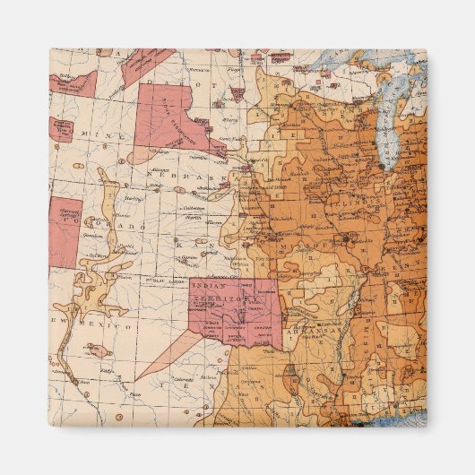 10 Populatie 1870 Magneet (Voorkant)