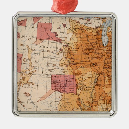 10 Populatie 1870 Metalen Ornament (Voorkant)
