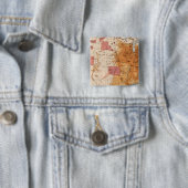10 Populatie 1870 Vierkante Button 5,1 Cm (In situ)