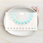 10 Punch Customer Loyalty Turquoise Lotus