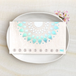 10 Punch Customer Loyalty Turquoise Lotus