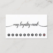 10 Punch handgeschreven kalligrafie Loyalty (Voorkant)