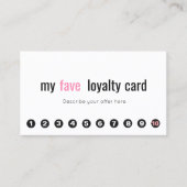 10 Punch Pink Beauty Salon klantenlogo 2 Klantenkaartje (Voorkant)