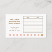 10 Punch Salon Loyalty Kaart (Achterkant)