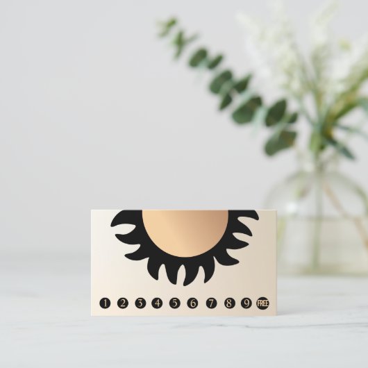 10 Punch Spray Tan Bezoek Customer Loyalty (Staand voorkant)