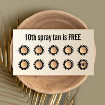10 Punch Spray Tan Bezoek Customer Loyalty
