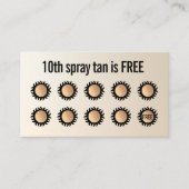 10 Punch Spray Tan Bezoek Customer Loyalty (Voorkant)