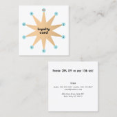 10 Punch Star Customer Loyalty Kaart (Voorkant / Achterkant)