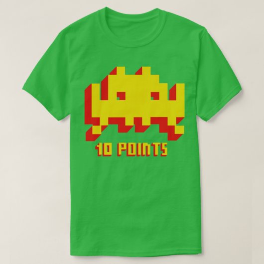 10 Punten Vintage Videospel T-shirt (Design voorkant)