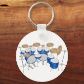 10-puntentrommelkit: vectortekening: sleutelhanger (Voorkant)