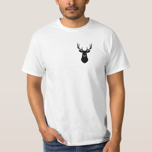 10 Punts Herten Silhouet T-shirt (Voorkant)