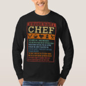 10 Reasons To Date A Chef Chief Cook Retro Culina T-shirt (Voorkant)