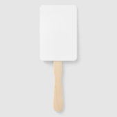 10 Rechthoek Aangepaste Gepersonaliseerde Wedding  Handwaaier (Achterkant)