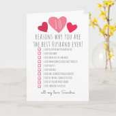 10 redenen beste man ooit vriendje vrouw meisje kaart (Gele Bloem)