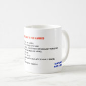 10 Redenen om getrouwd te blijven - Trouwdag jubil Koffiemok (Voorkant rechts)