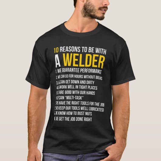 10 Redenen om met een lasser grappige T-shirt te z (Voorkant)