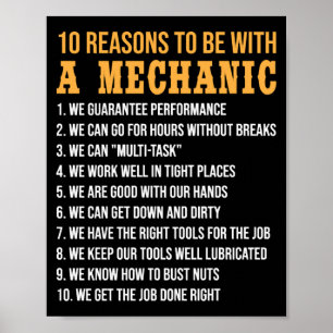 10 Redenen om met een mechanische funny-mechanica  Poster
