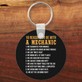 10 Redenen om met een mechanische funny-mechanica  Sleutelhanger (Voorkant)