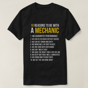 10 Redenen om met een mechanische grappige cadeaut T-shirt