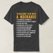 10 Redenen om met een mechanische grappige uitspra T-shirt (Design voorkant)