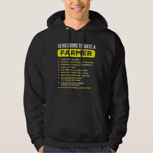 10 redenen om te daten Een Boer Grappig Farming Hu Hoodie