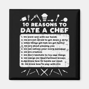 10 Redenen Om Uit Te Gaan Met Een Chef Grappig Kok Magneet