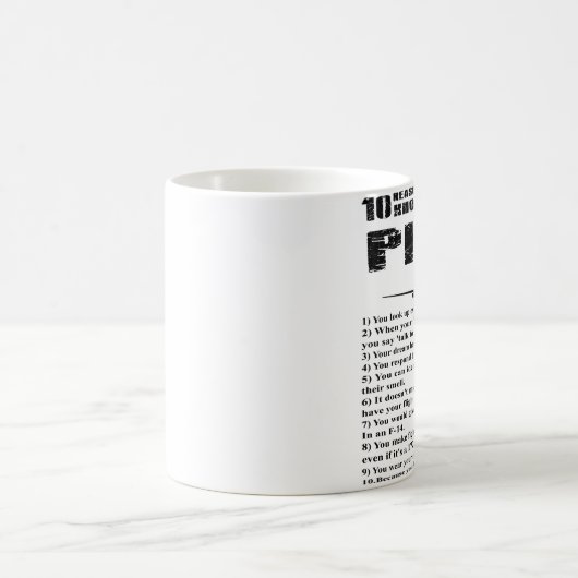 10 redenen waarom iedereen weet dat je piloot bent koffiemok (Center)