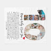 10 redenen waarom ik van je hou 10e Jubileum colla Fleece Deken (Voorkant (Horizontaal))