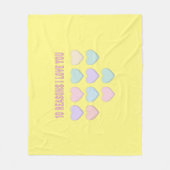 10 redenen waarom ik van je hou - 10e verjaardag c fleece deken (Voorkant)