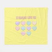 10 redenen waarom ik van je hou - 10e verjaardag c fleece deken (Voorkant (Horizontaal))