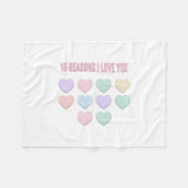 10 redenen waarom ik van je hou - 10e verjaardag c fleece deken (Voorkant (Horizontaal))