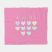 10 redenen waarom ik van je hou - 10e verjaardag c fleece deken (Voorkant (Horizontaal))