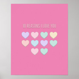 10 redenen waarom ik van je hou - 10e verjaardag c poster