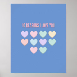 10 redenen waarom ik van je hou - 10e verjaardag c poster